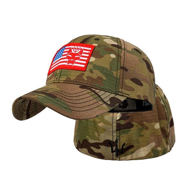 Bravo Team American Flag Hat - SEALSGLOBAL