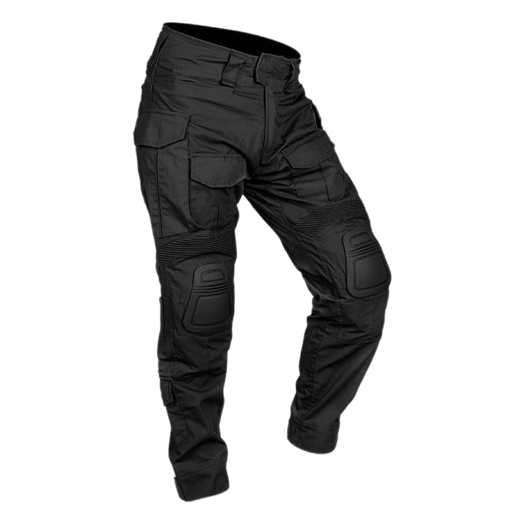 Black G3 Pants With Knee Pads - FROGMANGLOBAL