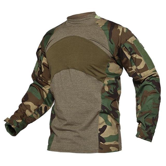 Jungle Camouflage Broadcloth Tactical T-Shirt - SEALSGLOBAL