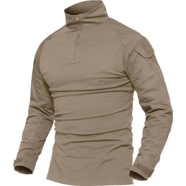 Khaki Tactical T-Shirts - SEALSGLOBAL