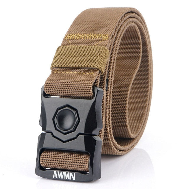 Magbelt - Magnetic adjustable casual belt. Military web nylon.