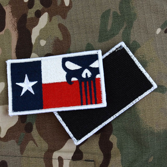 Embroidered Patches Tactical Punisher Military Patch for Clothing